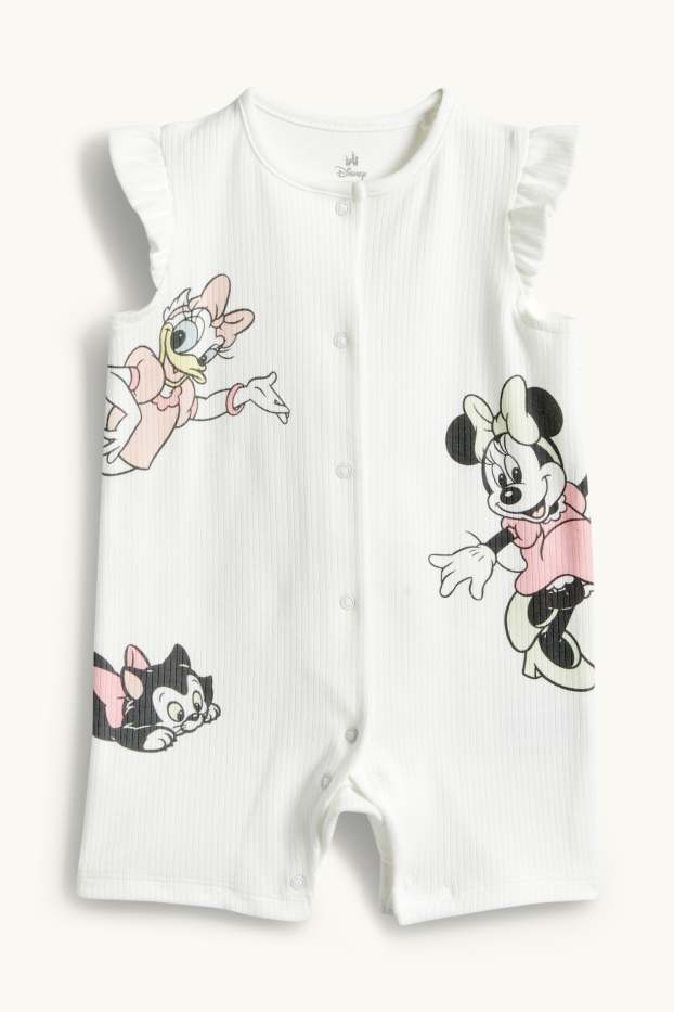 Bébés filles - Disney - pyjama bébé - côtelé - blanc