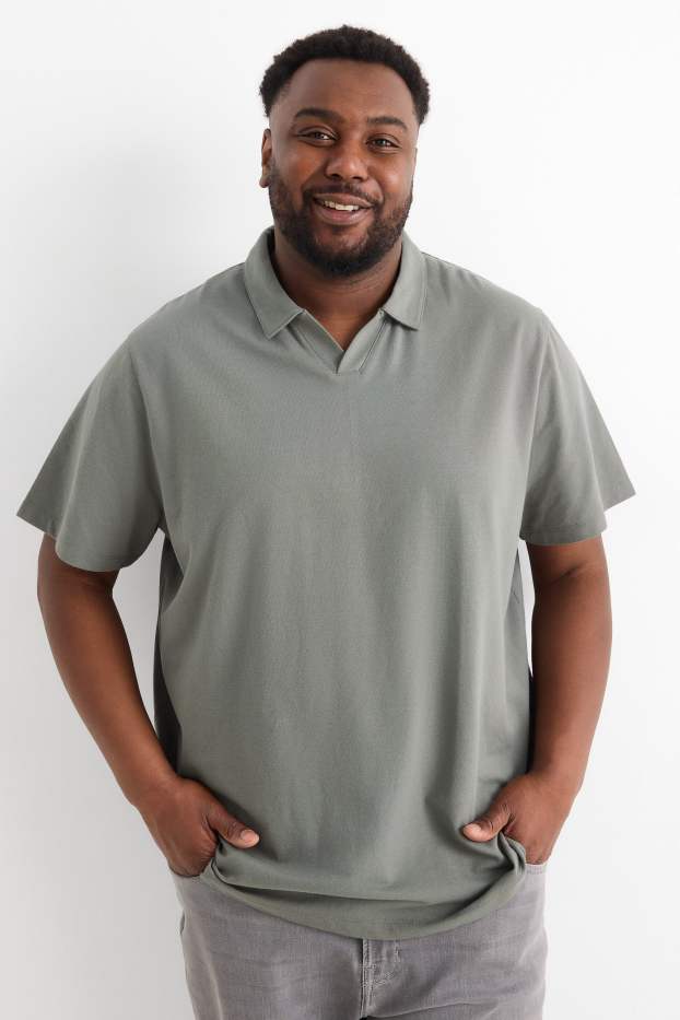 Herren - Poloshirt - Regular Fit - grau