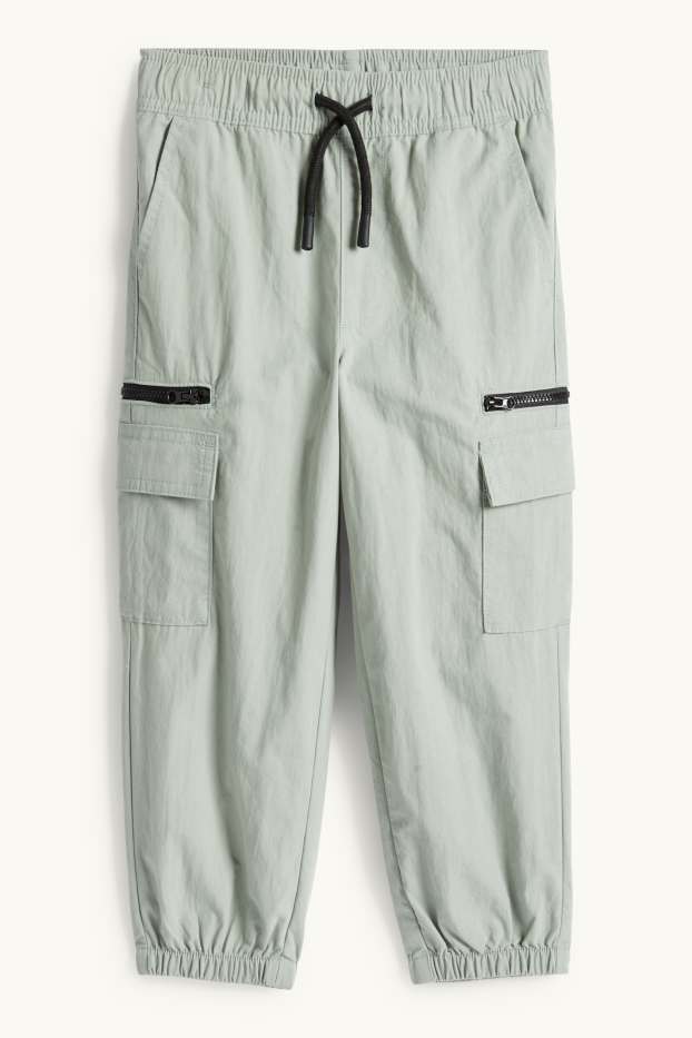 Children Boys - Cargo trousers - light green