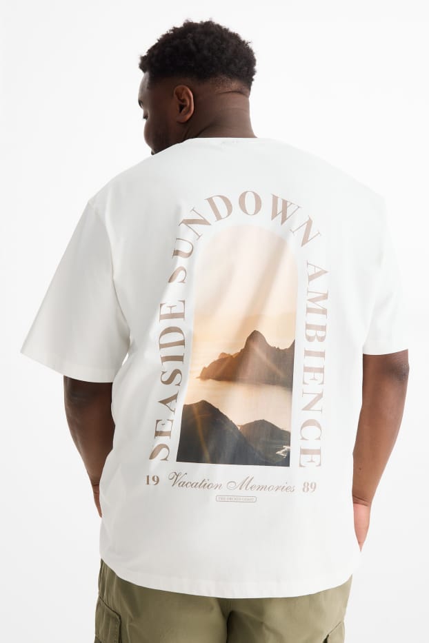 Unisex - Tričko - relaxed fit - krémově bílá