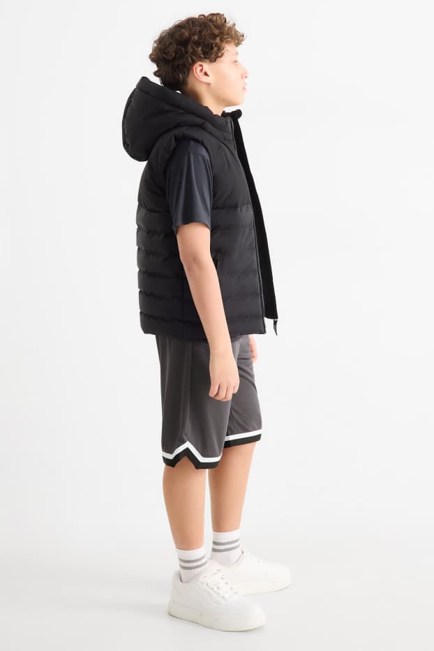 Děti - chlapci - Bermudy - tmavošedá