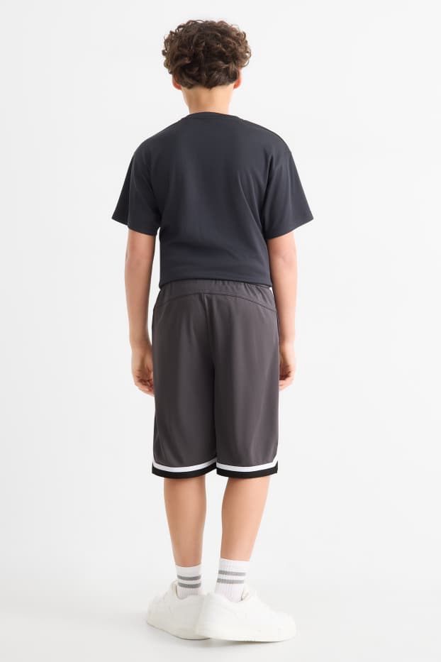 Děti - chlapci - Bermudy - tmavošedá
