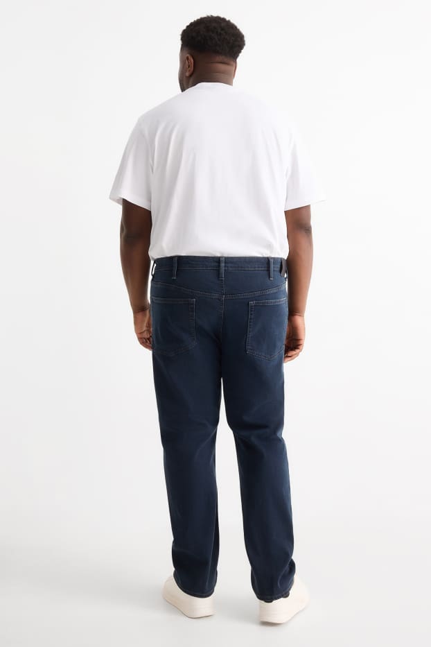 Bărbați - Straight jeans - LYCRA® - albastru închis