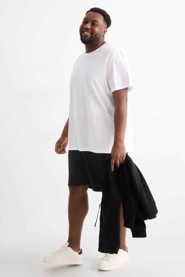 Hommes - Short en molleton - noir