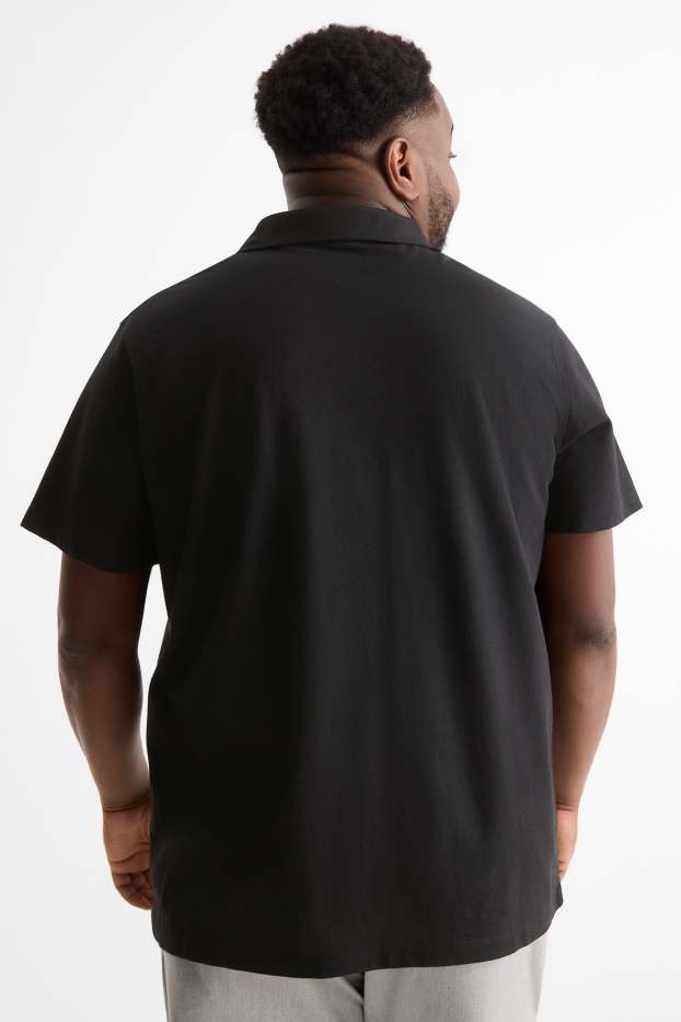 Herren - Poloshirt - Regular Fit - schwarz