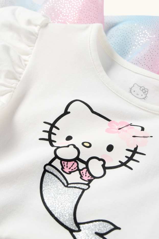 Nena - Hello Kitty - conjunt - vestit i bossa - 2 peces - blanc/rosa