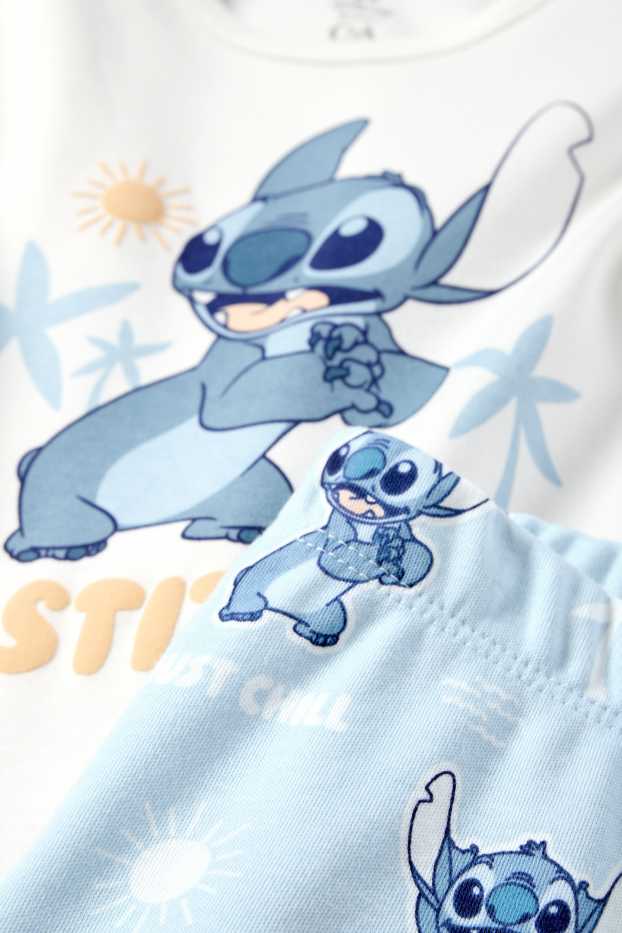 Baby: jongens - Lilo & Stitch - babypyjama - 2-delig - wit