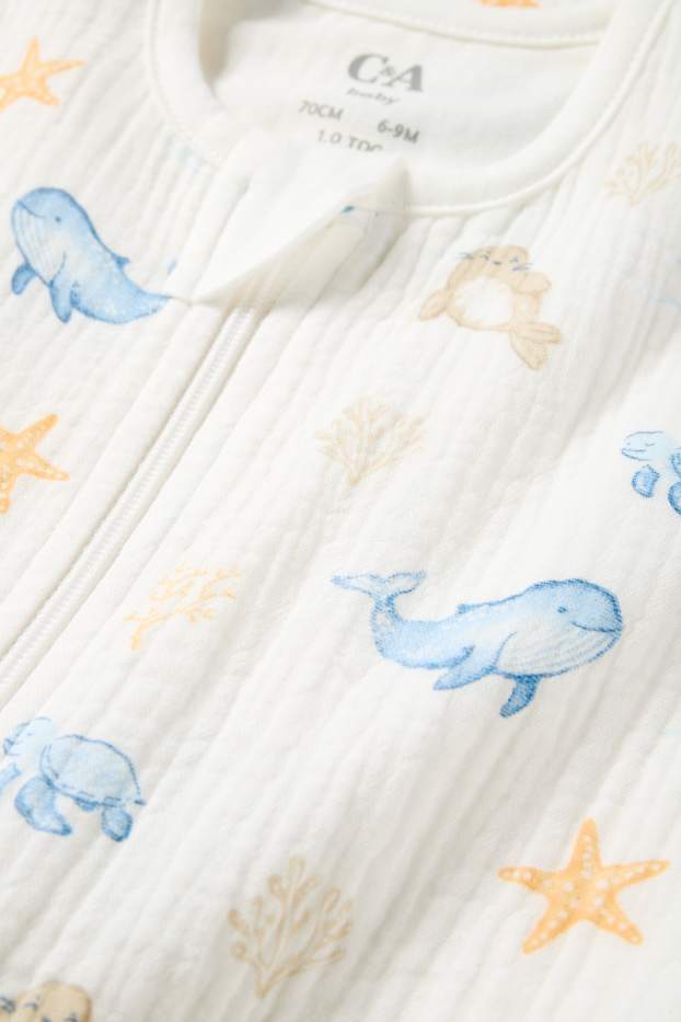 Baby Boys - Marine animals - baby sleeping bag - 6-18 months - white