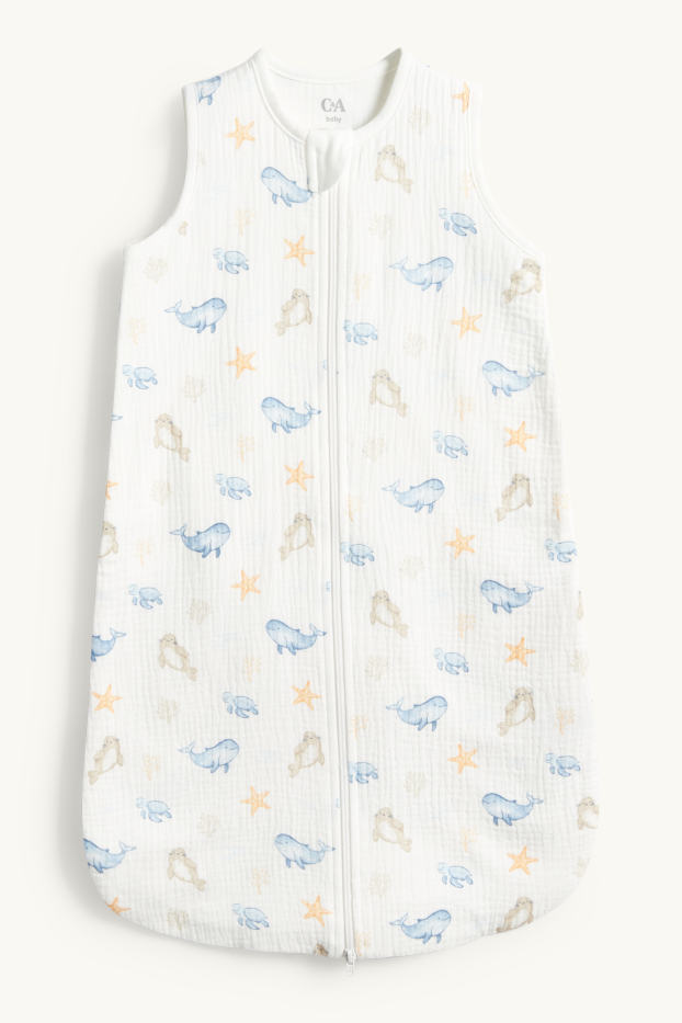 Baby Boys - Marine animals - baby sleeping bag - 6-18 months - white