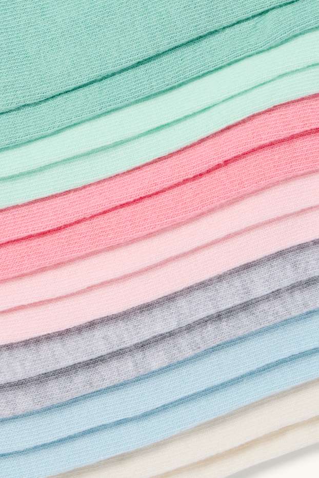 Enfants filles - Lot de 7 paires - socquettes de sport - coloré