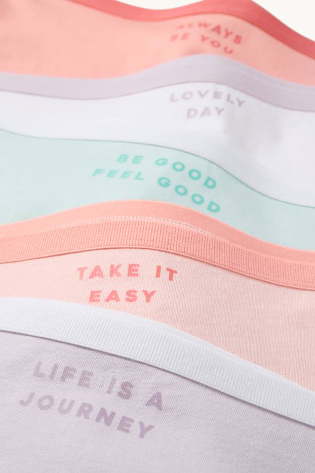 Děti - dívky - Multipack 5 ks - boxerky - barevná