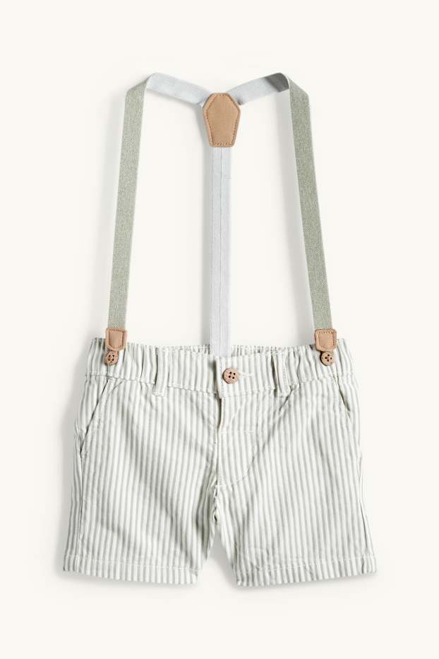 Bébés garçons - Tenue bébé - 3 pièces - blanc / vert