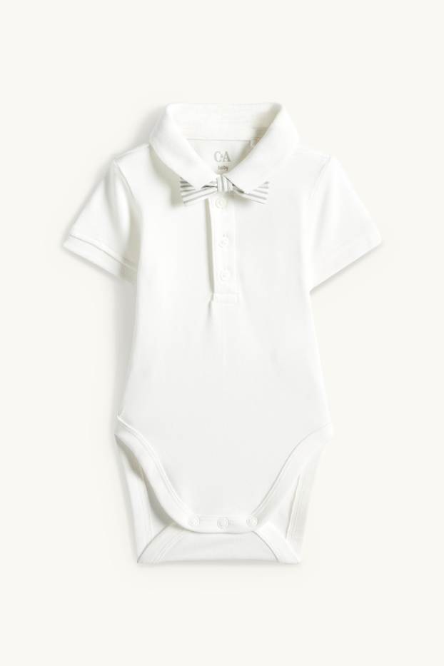 Bébés garçons - Tenue bébé - 3 pièces - blanc / vert