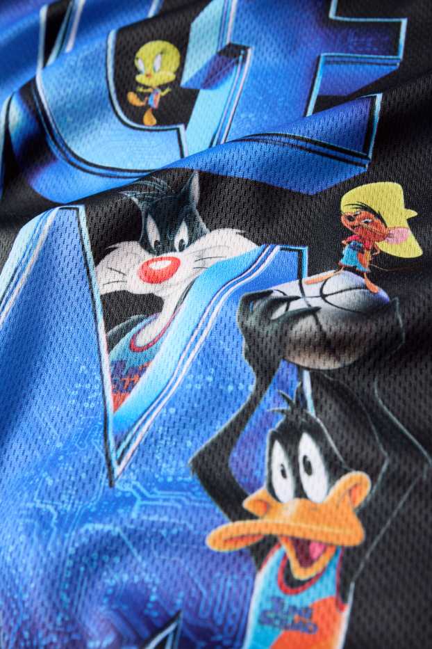 Kinderen: jongens - Space Jam - T-shirt - blauw / zwart