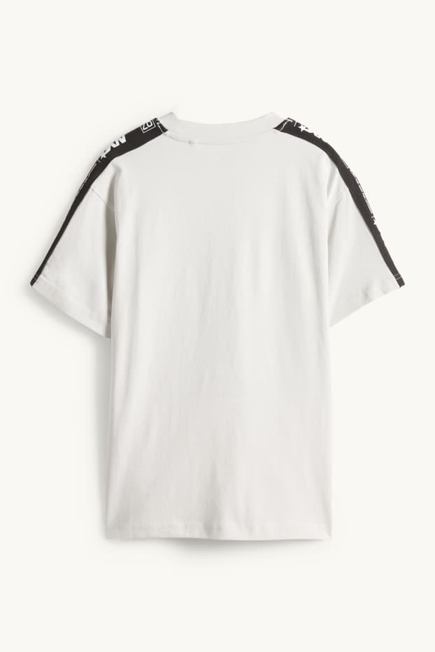 Kinder Jungen - Basketball - Kurzarmshirt - schwarz / weiss