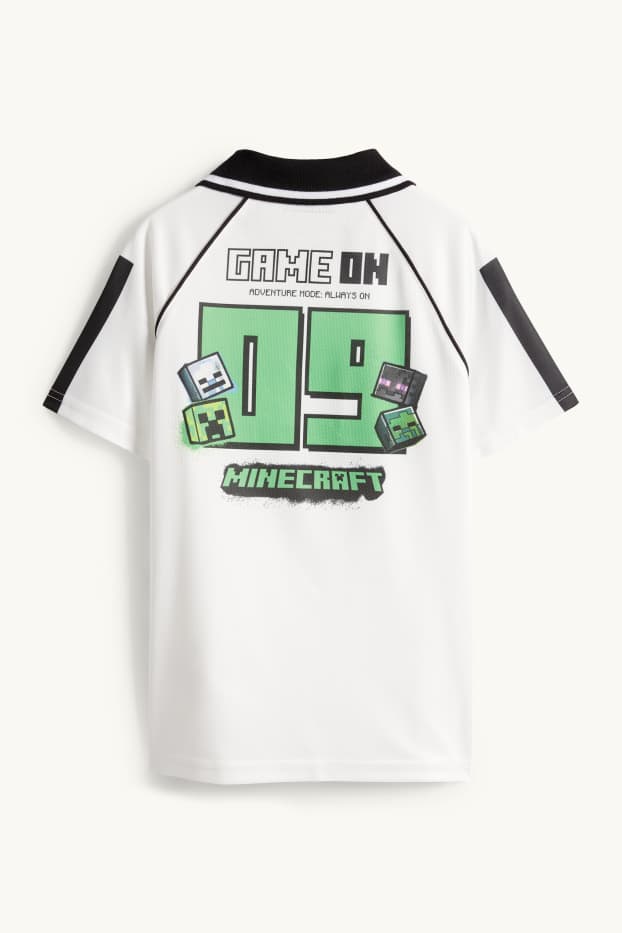Kinderen: jongens - Minecraft - T-shirt - wit / groen