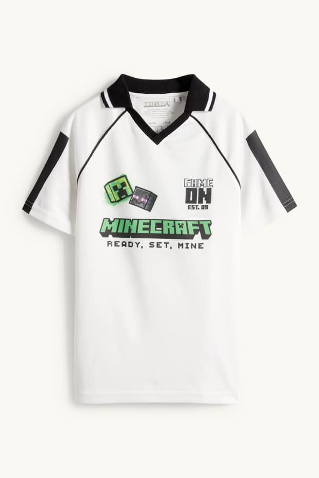Kinderen: jongens - Minecraft - T-shirt - wit / groen