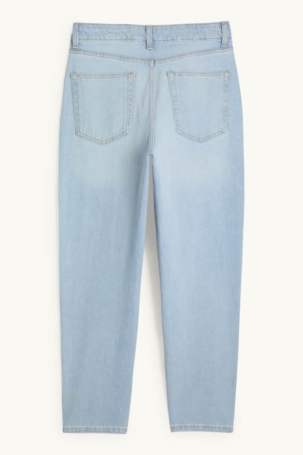 Femmes - Mom jean - high waist - LYCRA® - bleu clair