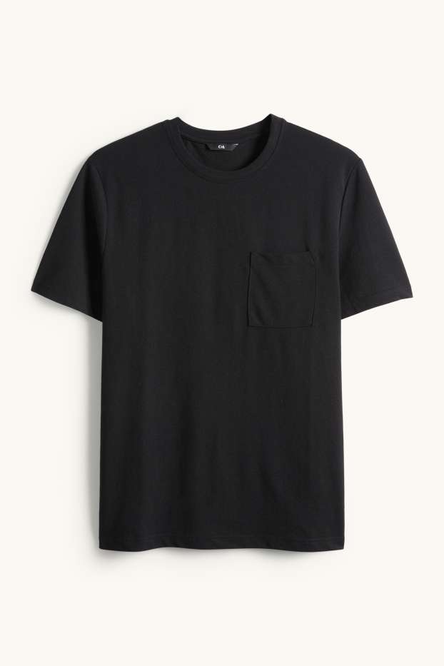Men - T-shirt - regular fit - black