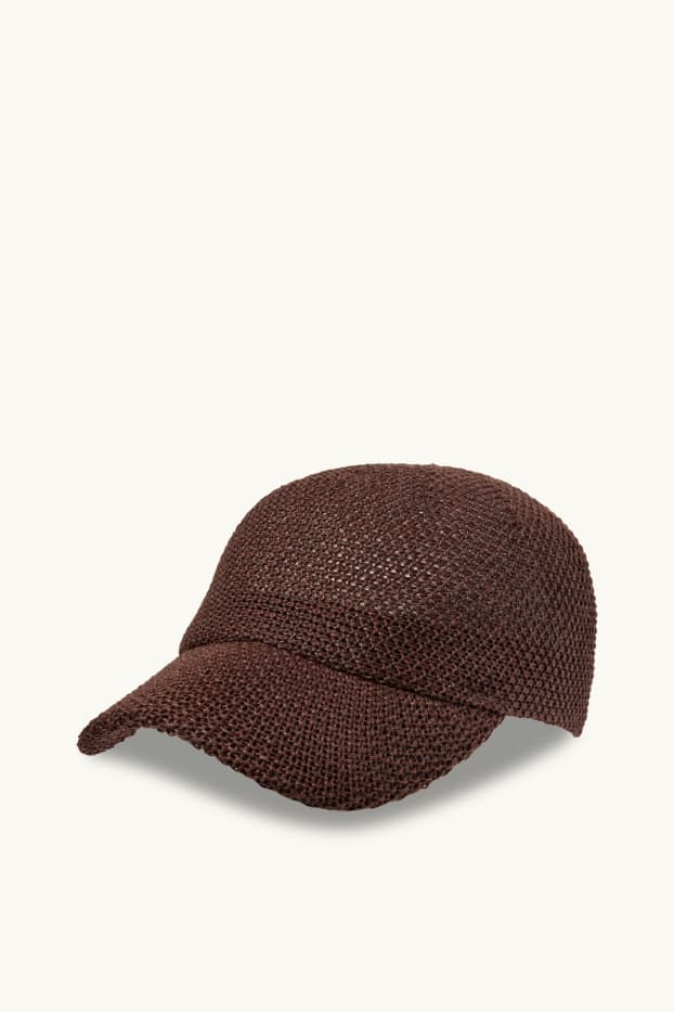 Femmes - Casquette en paille - marron