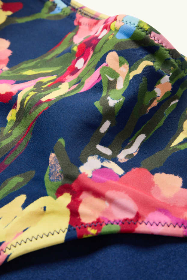 Donna - Slip bikini - vita media - LYCRA® XTRA LIFE™- a fiori - colorato