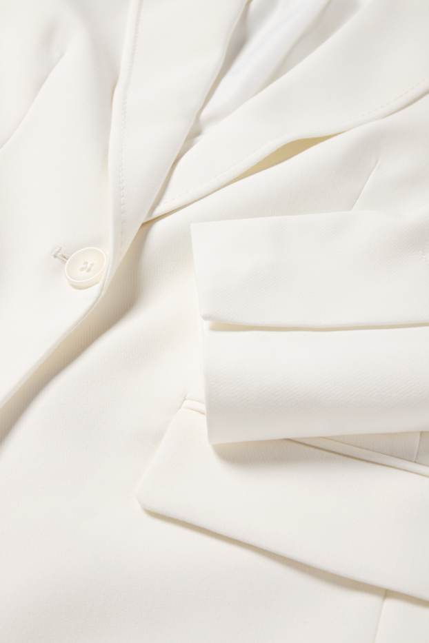 Mujer - Americana de oficina - entallada - blanco roto