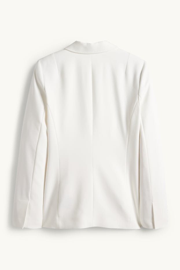 Mujer - Americana de oficina - entallada - blanco roto