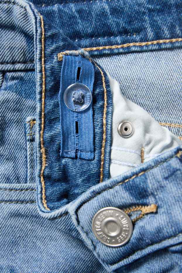 Děti - dívky - Hvězdy - džínové šortky - modrá