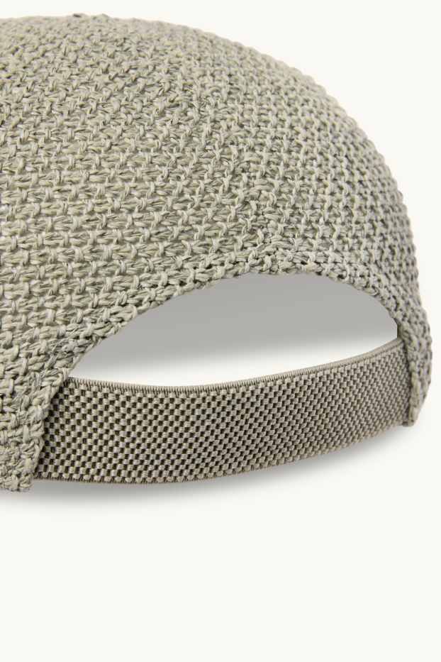 Femmes - Casquette en paille - vert clair