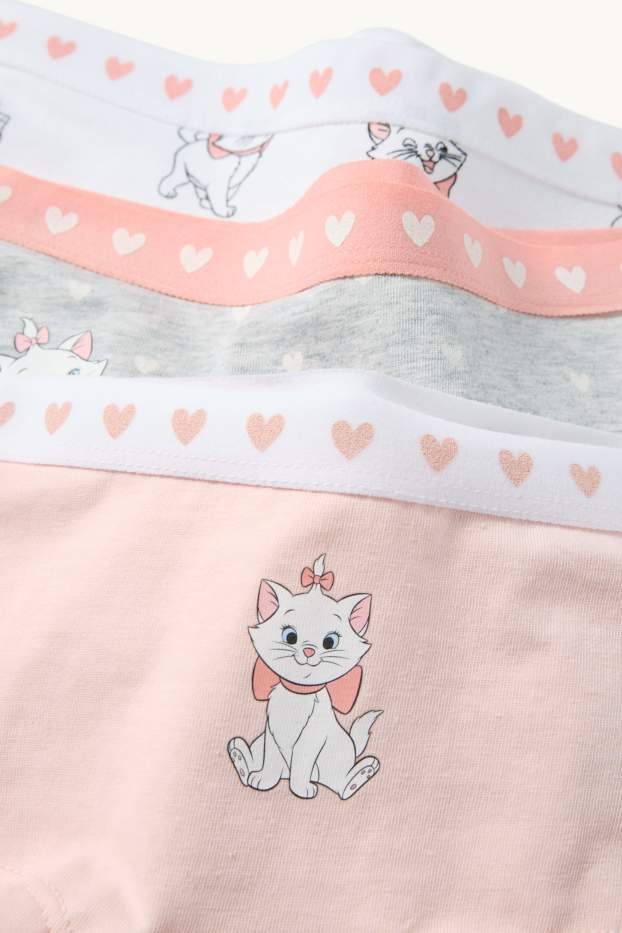 Kinder Mädchen - Multipack 3er - Aristocats - Boxershorts - grau / rosa