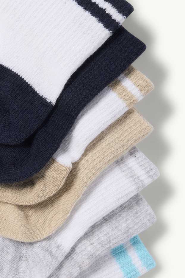 Kinderen: jongens - Set van 7 paar - sokken - wit