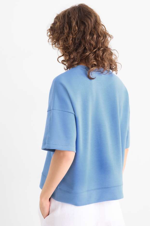 Damen - Sweatshirt - hellblau