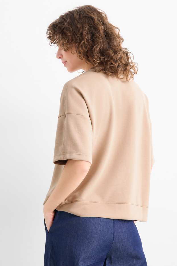 Damen - Sweatshirt - beige