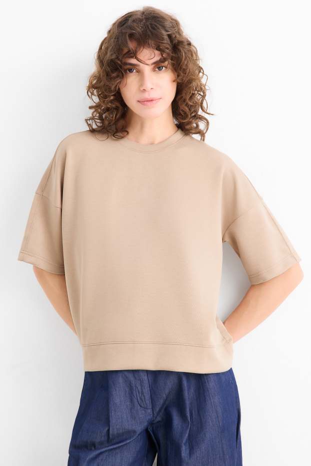 Damen - Sweatshirt - beige