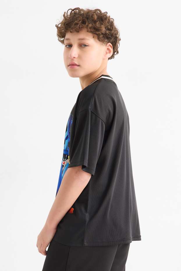 Kinderen: jongens - Space Jam - T-shirt - blauw / zwart