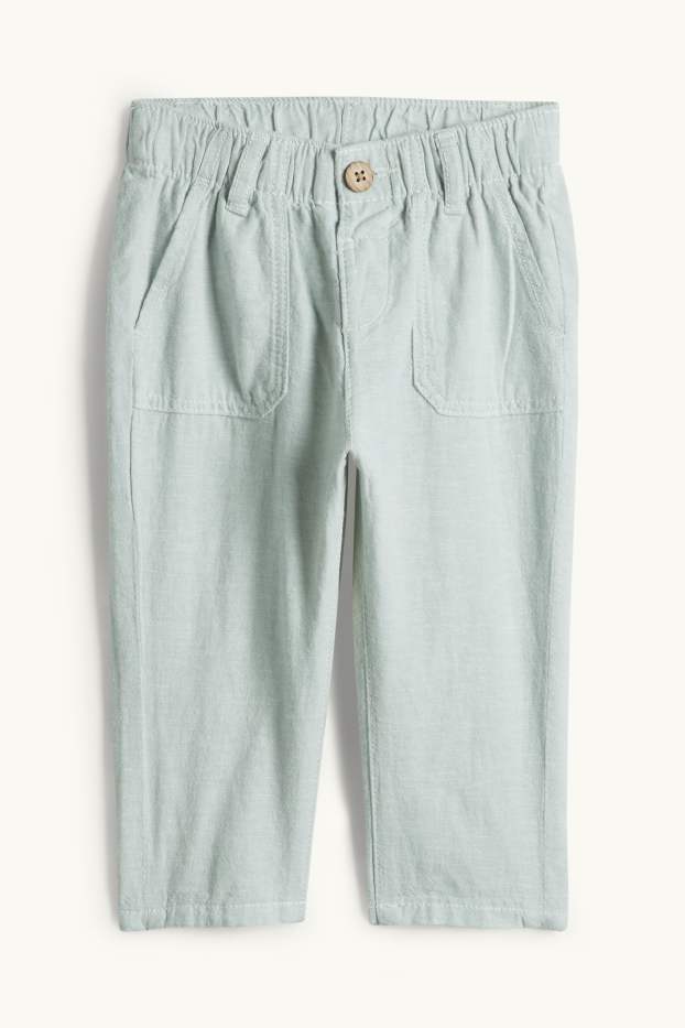 Bebeluși - băieți - Compleu bebeluși - 2 piese - alb / albastru