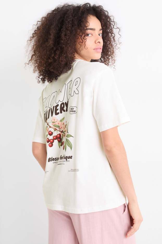 Donna - T-shirt - oversize - bianco