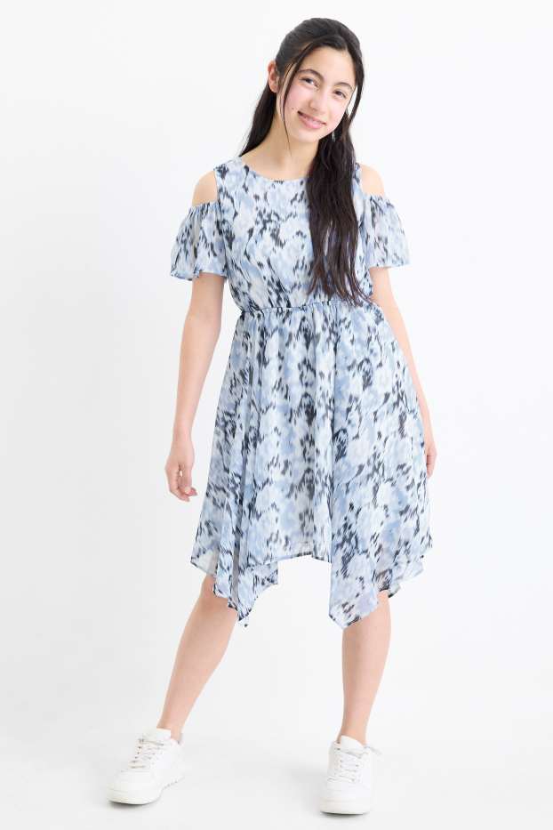 Nena - Vestit - estampat - blanc/blau