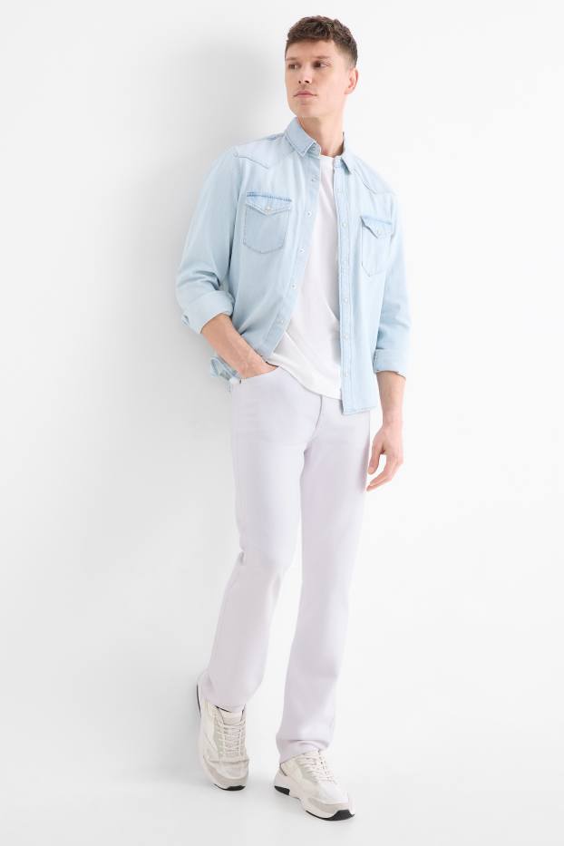 Hommes - Straight jean - blanc