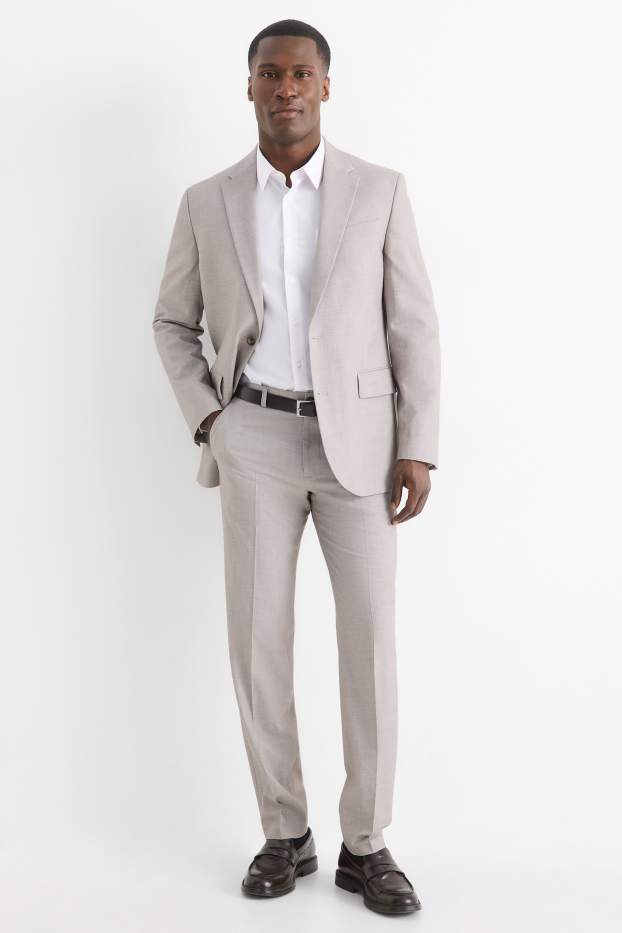 Bărbați - Pantaloni modulari - regular fit - Flex - bej