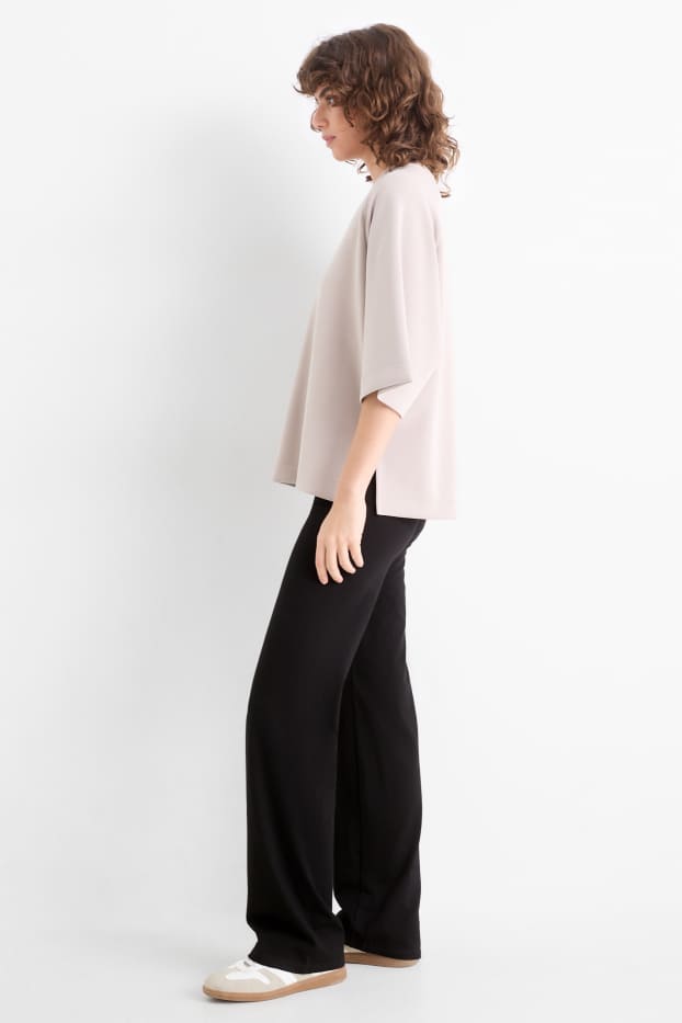 Donna - Confezione da 2 - leggings diritti - nero