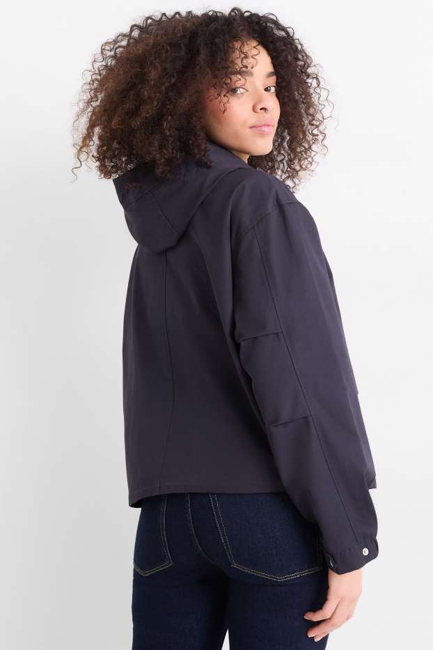 Damen - Jacke mit Kapuze - dunkelblau