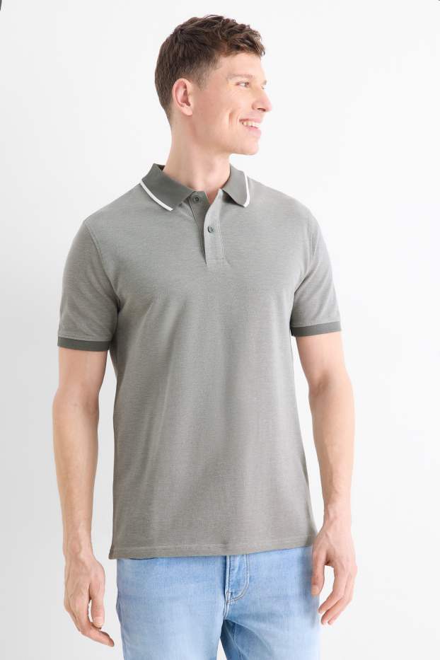 Herren - Poloshirt - Regular Fit - grün