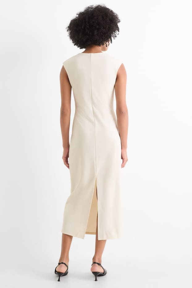 Dames - Bodycon-jurk - crème wit