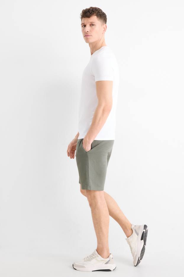 Herren - Sweatshorts - khaki