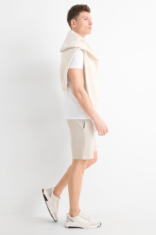 Uomo - Shorts di felpa - grigio