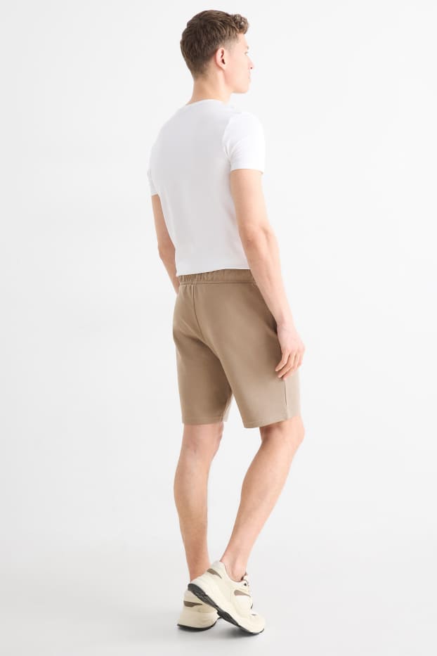 Uomo - Shorts di felpa - marrone chiaro