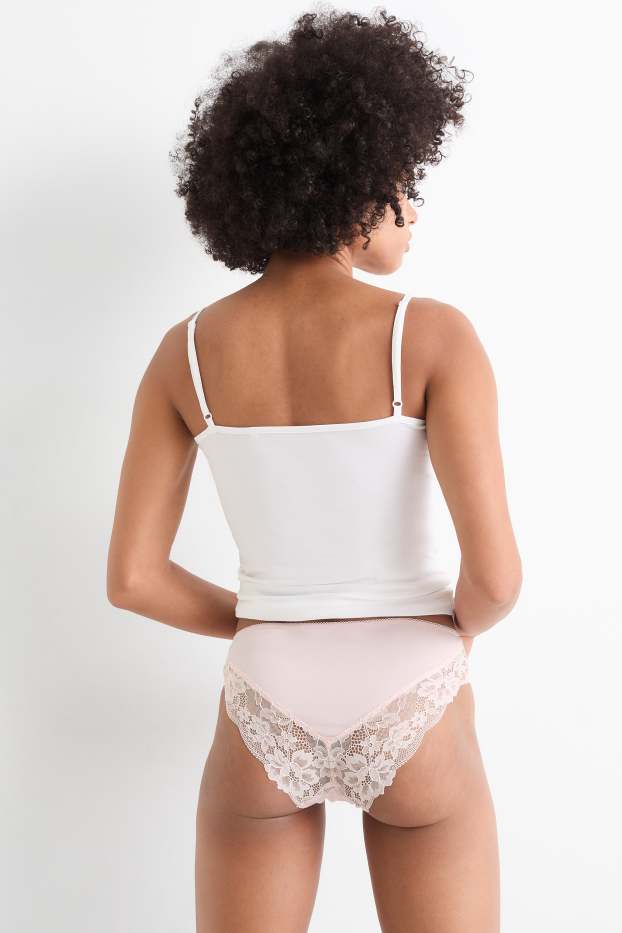 Femmes - Lot de 3 - culottes - rose