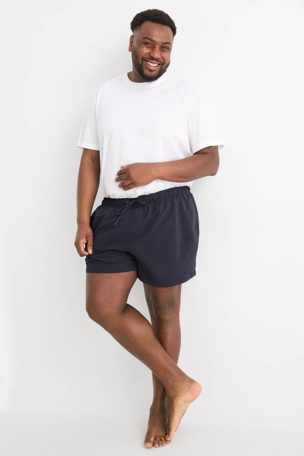 Hommes - Short de bain - bleu foncé