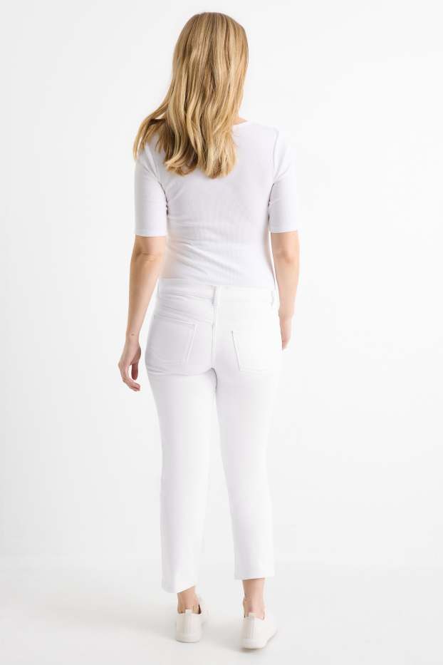 Femei - Jeans gravide - straight jeans - alb